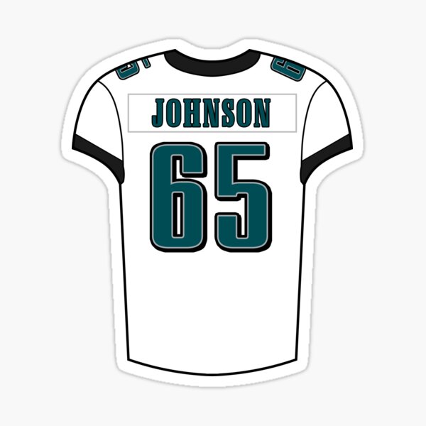 Lane Johnson Home Jersey Sticker for Sale by designsheaven