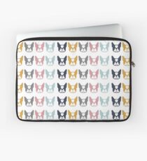 Boston Terriers in a row - multi colored Boston dogs: color series 2 Laptop Sleeve
