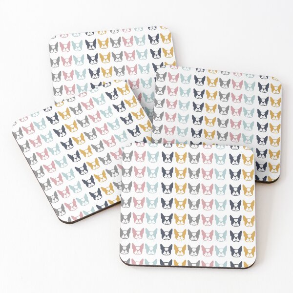 Item preview, Boston Terriers in a row - multi colored Boston dogs: color series 2 - Boston Terrier gifts designed and sold by smooshfaceutd.