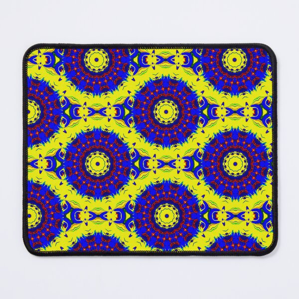Spiralling abstract fun mandala art Mouse Pad