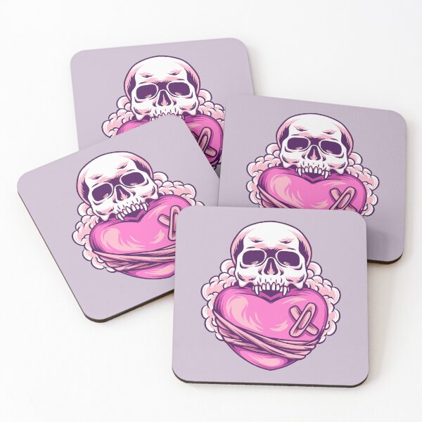 Item preview, Pink Skull and Wounded Heart designed and sold by GypsyGarou.
