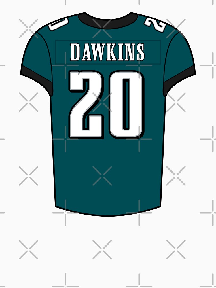 Brian Dawkins Home Jersey Canvas Print for Sale by designsheaven