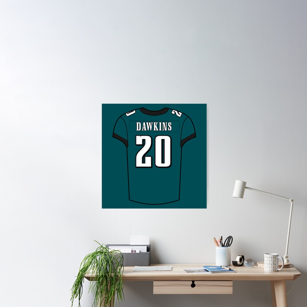 Brian Dawkins Home Jersey Poster for Sale by designsheaven