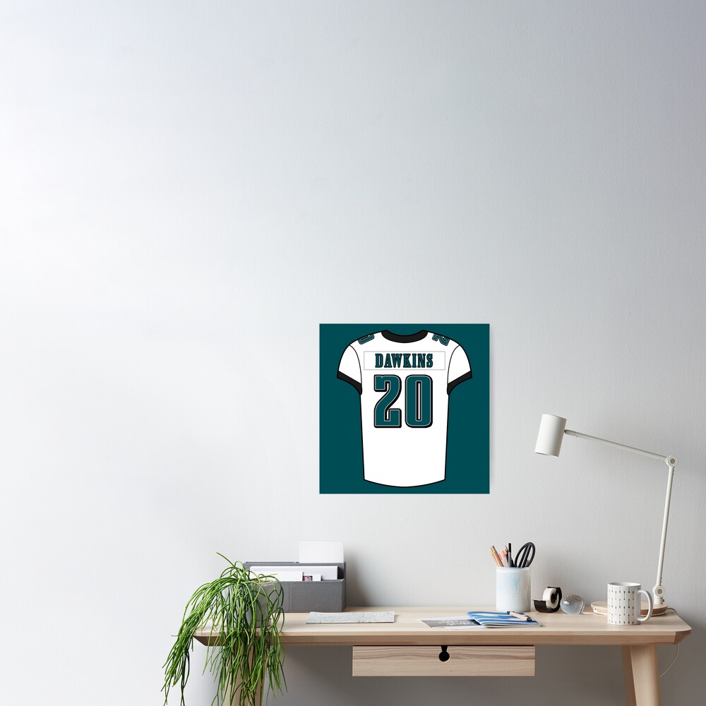 Brian Dawkins Home Jersey Poster for Sale by designsheaven