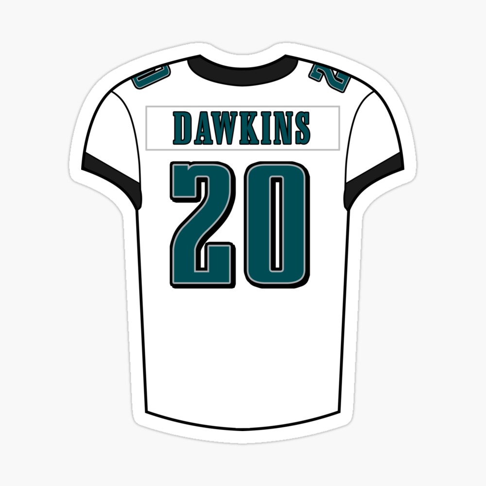 Brian Dawkins Home Jersey Poster for Sale by designsheaven