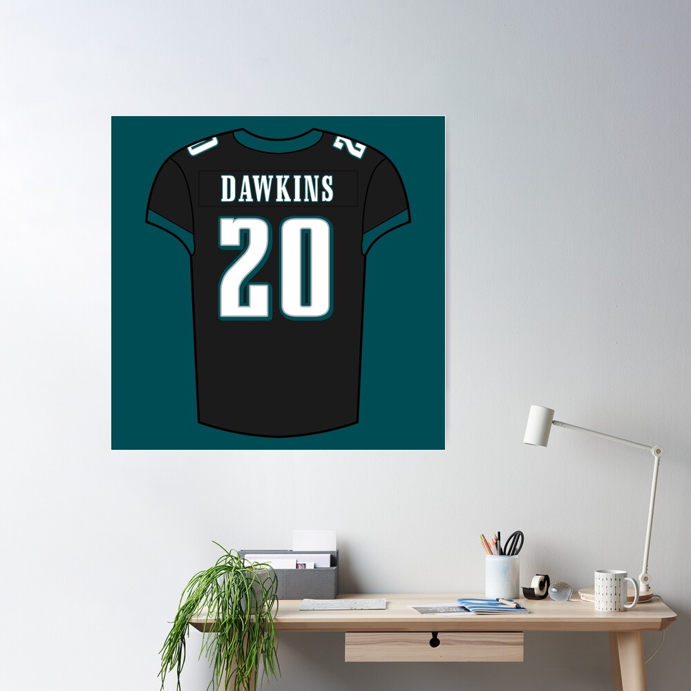 Brian Dawkins Home Jersey Poster for Sale by designsheaven