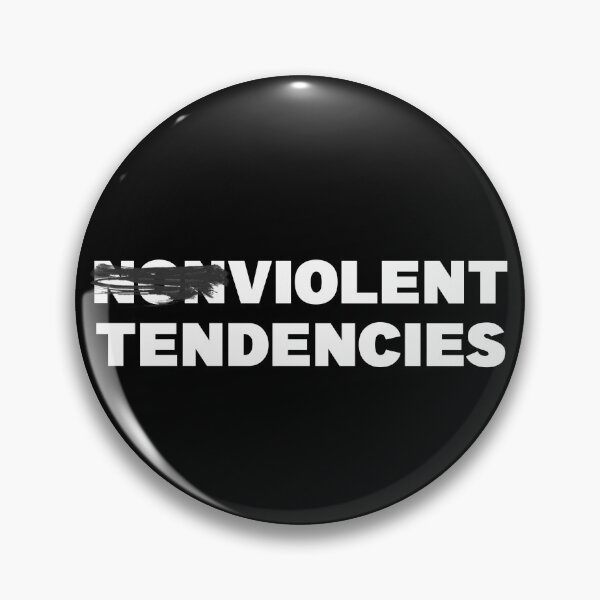 Item preview, NONVIOLENT VIOLENT TENDENCIES designed and sold by CRINGEWORTHY TEES.