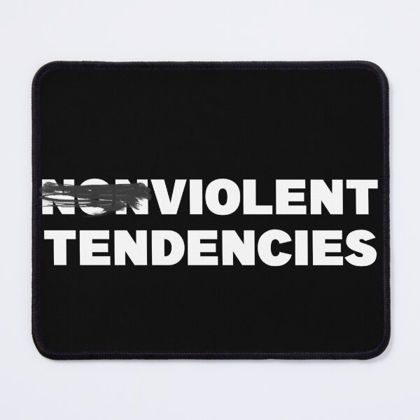 Item preview, NONVIOLENT VIOLENT TENDENCIES designed and sold by CRINGEWORTHY TEES.