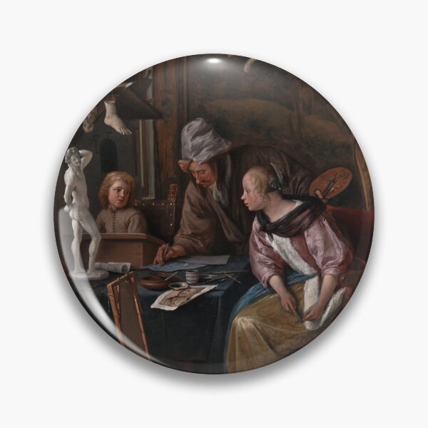 Item preview, The Drawing Lesson (Jan Steen) designed and sold by ArtHistorical.