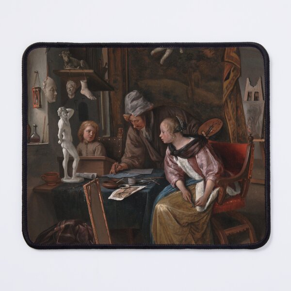 Item preview, The Drawing Lesson (Jan Steen) designed and sold by ArtHistorical.