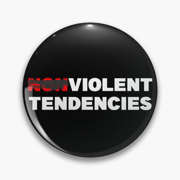 Item preview, NONVIOLENT VIOLENT TENDENCIES designed and sold by CRINGEWORTHY TEES.