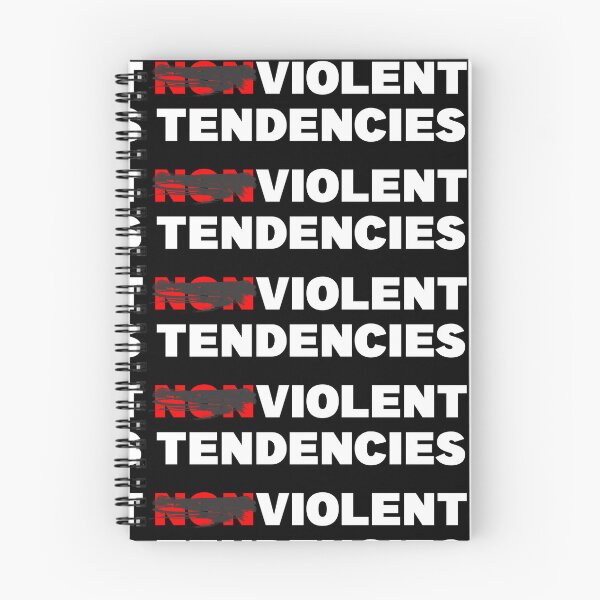 Item preview, NONVIOLENT VIOLENT TENDENCIES designed and sold by CRINGEWORTHY TEES.