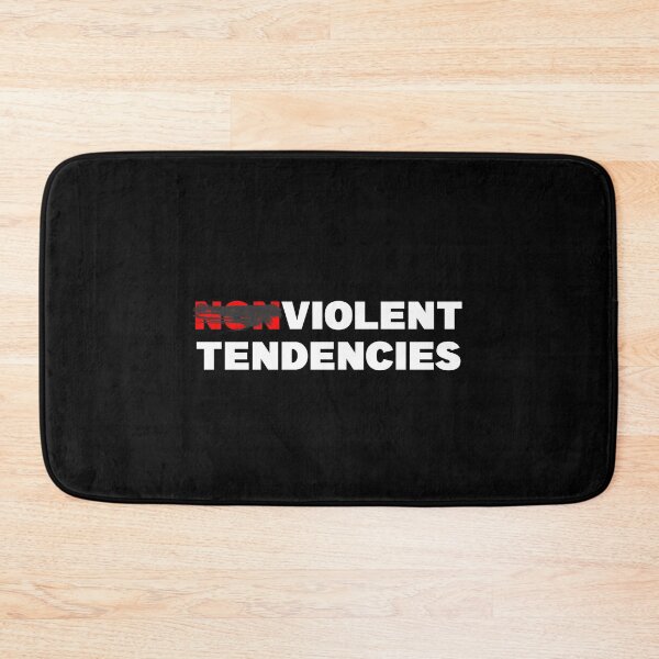Item preview, NONVIOLENT VIOLENT TENDENCIES designed and sold by CRINGEWORTHY TEES.