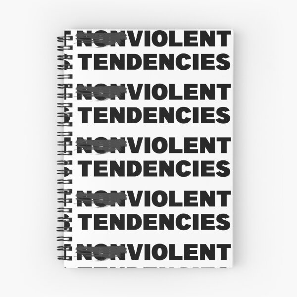 Item preview, NONVIOLENT VIOLENT TENDENCIES designed and sold by CRINGEWORTHY TEES.