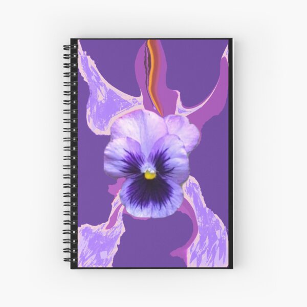 Purple pansy Spiral Notebook