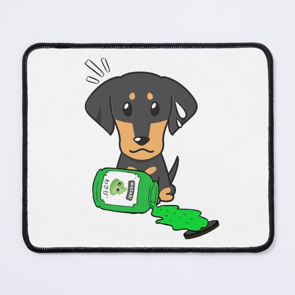 Item preview, Cute Dachshund Spilled Wasabi Sauce designed and sold by Pet Station.