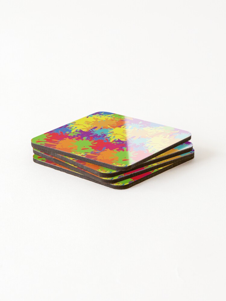 Thumbnail 4 of 5, Coasters (Set of 4), Color Combination Pattern designed and sold by TowTees.