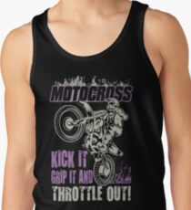 Dirt Bike Throttle Out Womens Tank Top