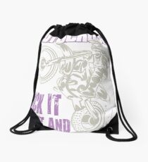 Dirt Bike Throttle Out Womens Drawstring Bag