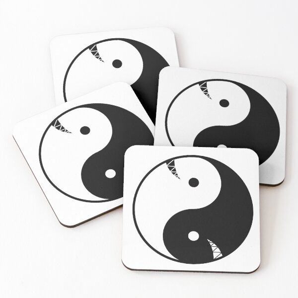 Item preview, Grinning Yin and Yang (Bad Karate! Logo) designed and sold by Havocstaff.
