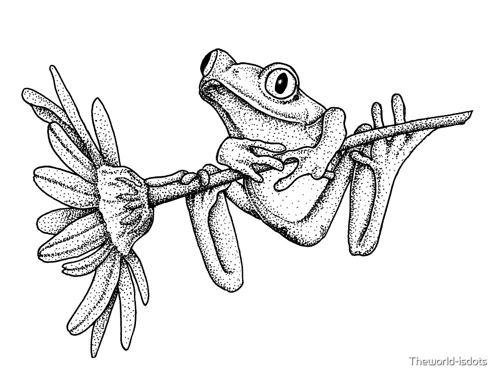 Tree Frog Line Art | aesthetic name