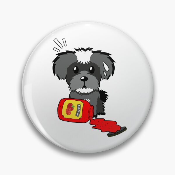 Item preview, Cute Schnauzer Spilled Tomato Ketchup designed and sold by Pet Station.