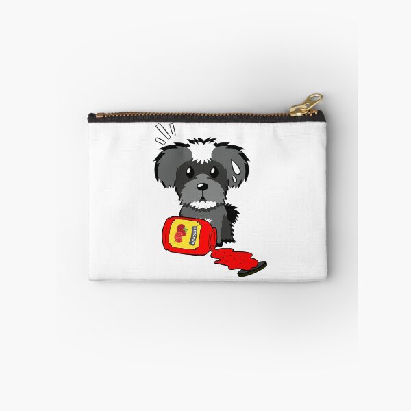 Item preview, Cute Schnauzer Spilled Tomato Ketchup designed and sold by Pet Station.