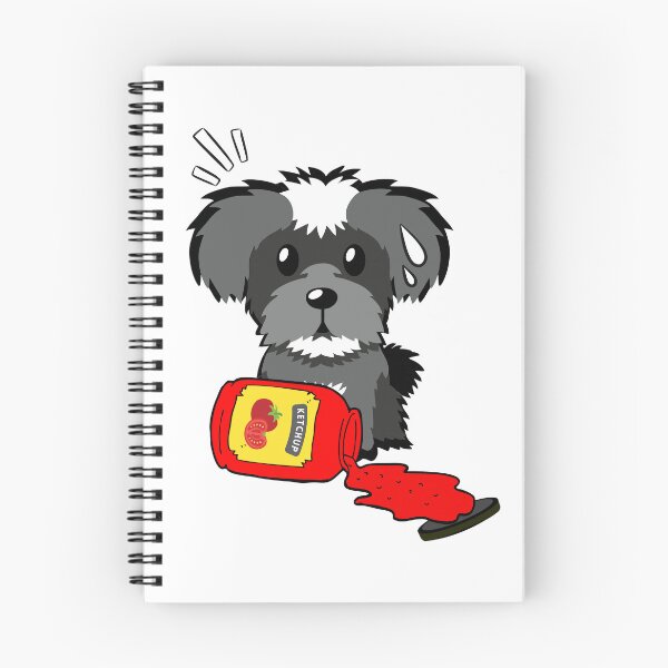 Item preview, Cute Schnauzer Spilled Tomato Ketchup designed and sold by Pet Station.