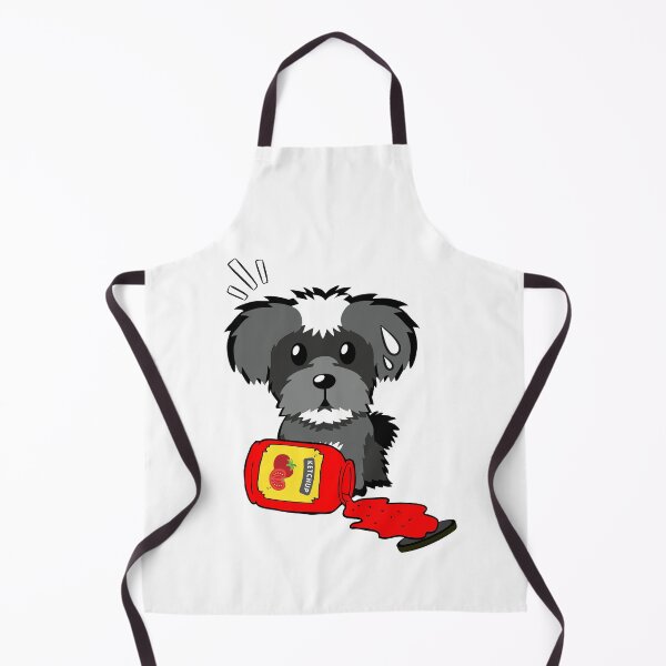 Item preview, Cute Schnauzer Spilled Tomato Ketchup designed and sold by Pet Station.