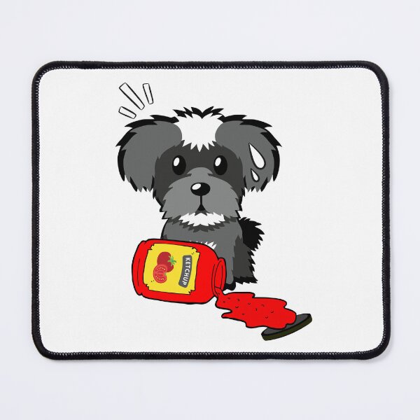 Item preview, Cute Schnauzer Spilled Tomato Ketchup designed and sold by Pet Station.