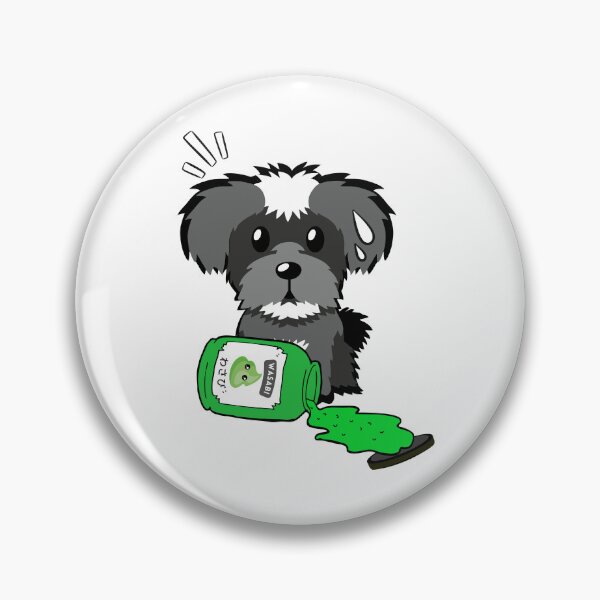 Item preview, Cute Schnauzer Spilled Wasabi designed and sold by Pet Station.
