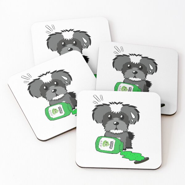 Item preview, Cute Schnauzer Spilled Wasabi designed and sold by Pet Station.