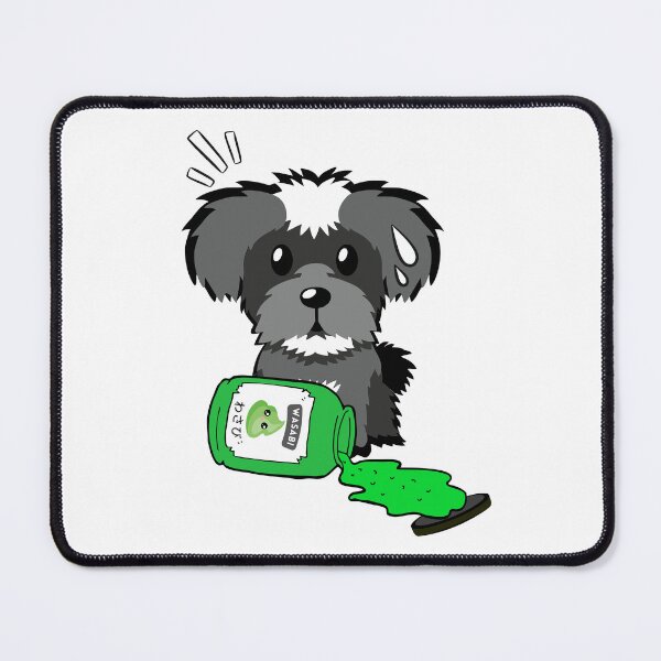 Item preview, Cute Schnauzer Spilled Wasabi designed and sold by Pet Station.