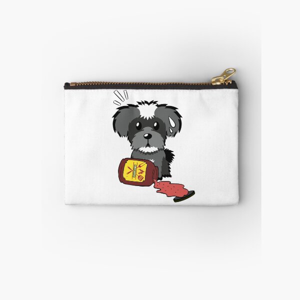 Item preview, Cute Schnauzer Spilled BBQ Sauce designed and sold by Pet Station.