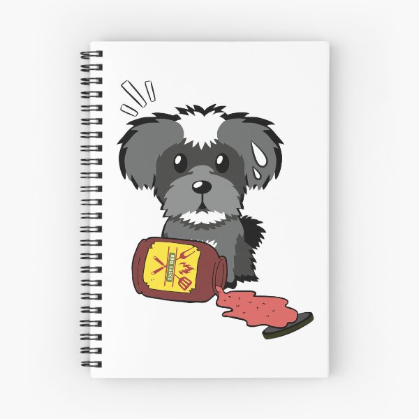 Item preview, Cute Schnauzer Spilled BBQ Sauce designed and sold by Pet Station.