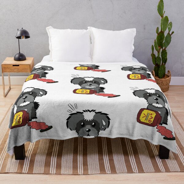 Item preview, Cute Schnauzer Spilled BBQ Sauce designed and sold by Pet Station.