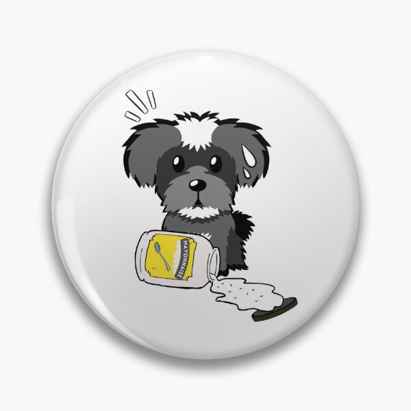 Item preview, Cute Schnauzer Spilled a jar of mayonnaise designed and sold by Pet Station.