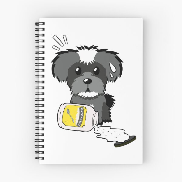 Item preview, Cute Schnauzer Spilled a jar of mayonnaise designed and sold by Pet Station.
