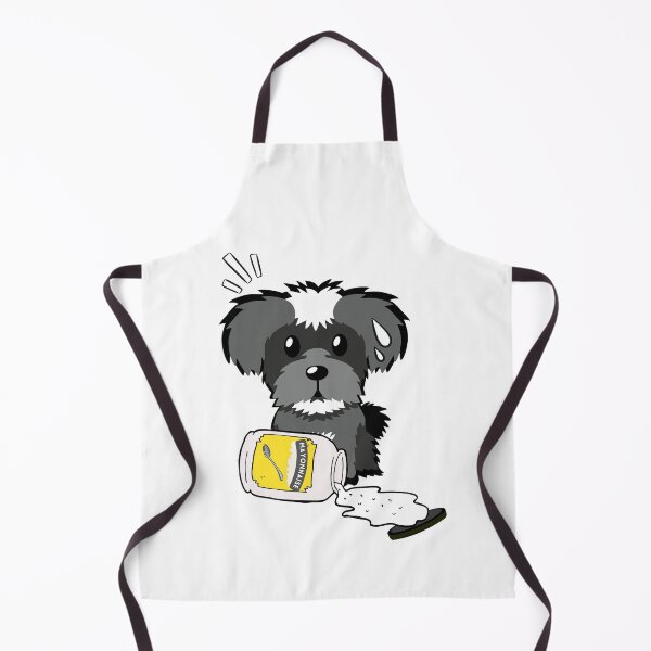 Item preview, Cute Schnauzer Spilled a jar of mayonnaise designed and sold by Pet Station.