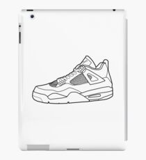 Jordan 4 sneaker outline iPad Case/Skin