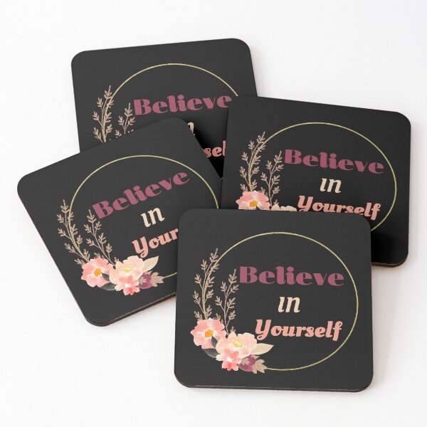 Item preview,  Believe In Yourself With Roses Flowers designed and sold by stylishdzign.