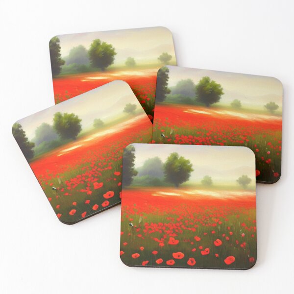 Item preview, Copy of Field of Poppie 3B - Throw Pillows and Prints.  designed and sold by ScatterHub.