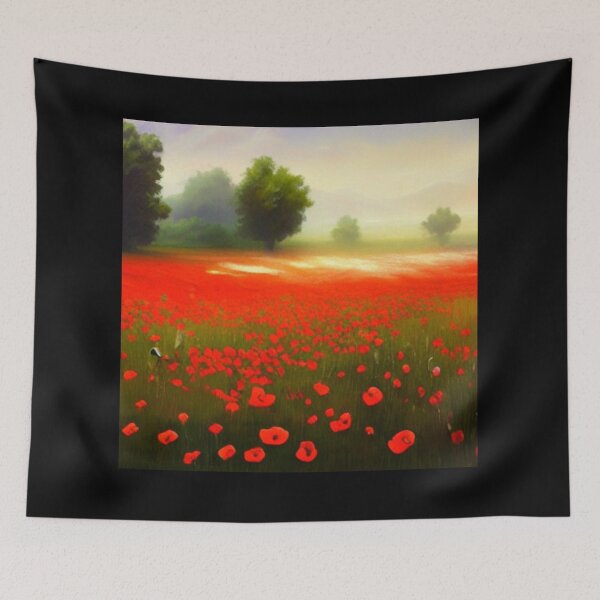 Item preview, Copy of Field of Poppie 3B - Throw Pillows and Prints.  designed and sold by ScatterHub.