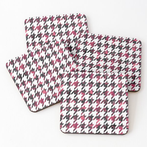 Item preview, Magenta Pied de poule designed and sold by ReneMagritteArt.