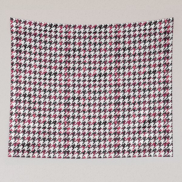 Item preview, Magenta Pied de poule designed and sold by ReneMagritteArt.
