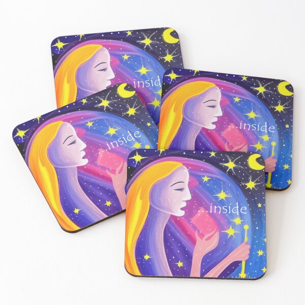 Item preview, Water Color Art Painting Women Colorful "...inside" designed and sold by C-CatShop.