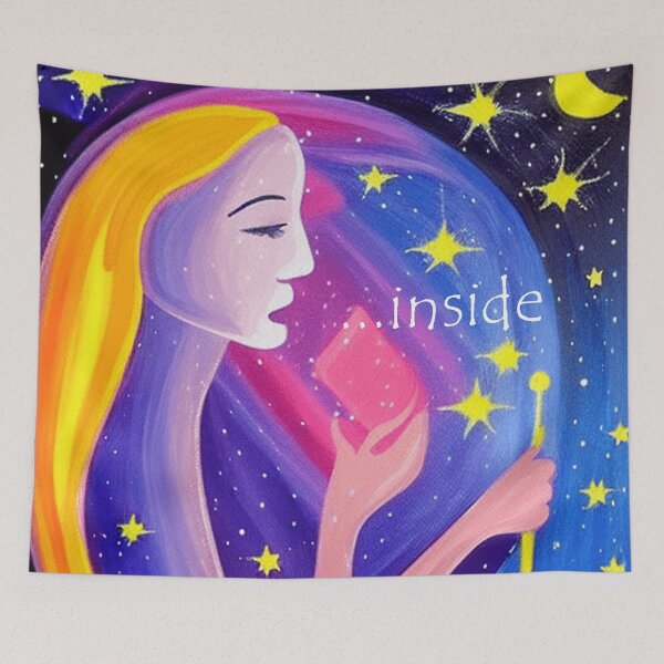 Item preview, Water Color Art Painting Women Colorful "...inside" designed and sold by C-CatShop.