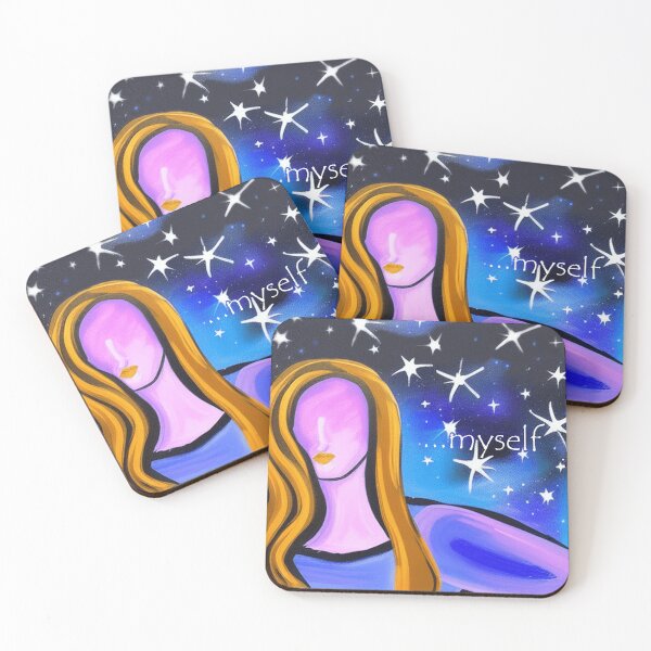 Item preview, Water Color Art Painting Women Colorful "...myself" designed and sold by C-CatShop.