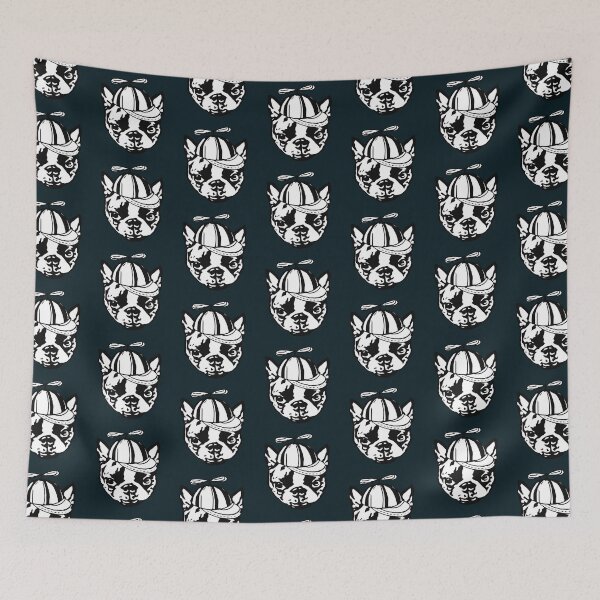 Item preview, Boston Terrier - Buddha series: twirly cap silly dog #bostonterrier designed and sold by smooshfaceutd.