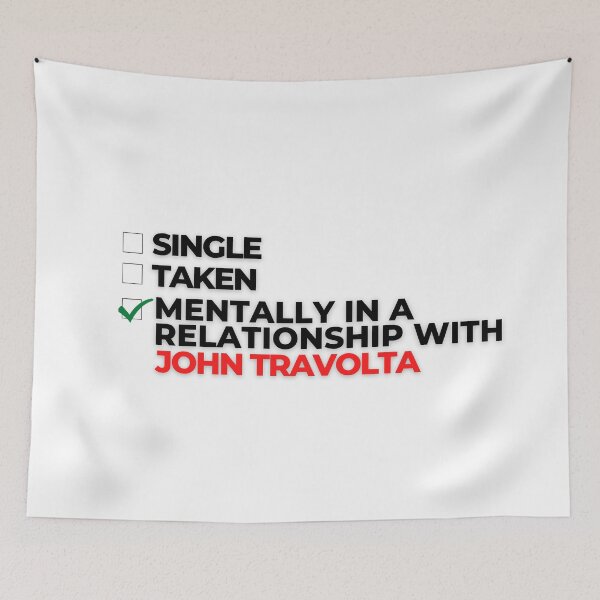 Item preview, Mentally In A Relationship With John Travolta designed and sold by Itsheartshop.